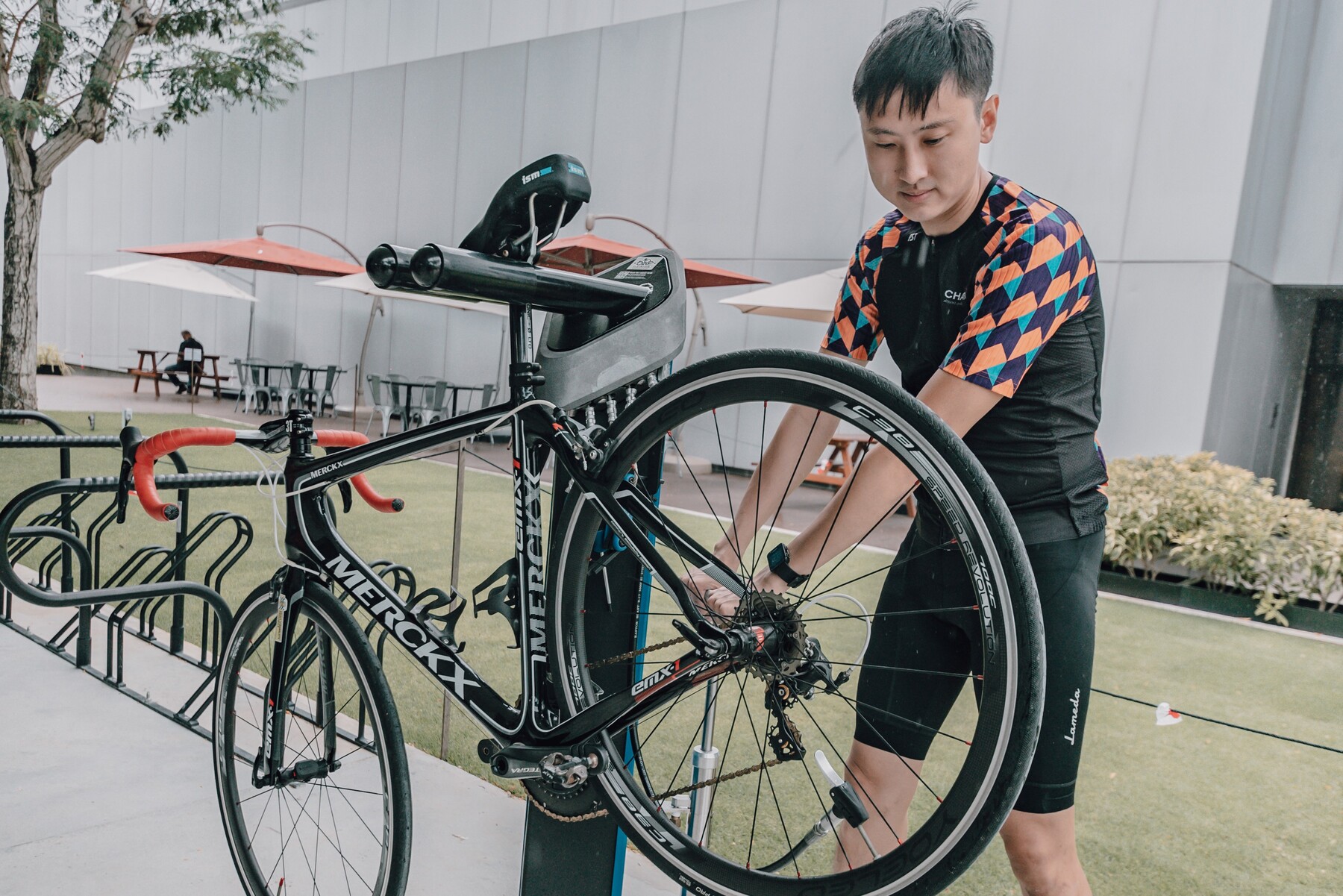 DIY bicycle tool station