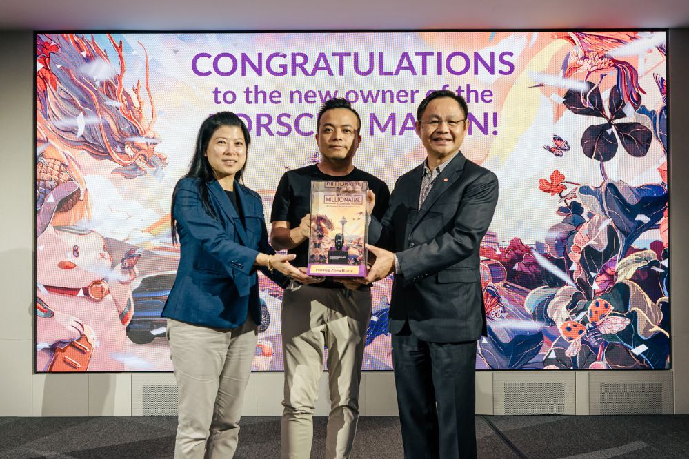 be a changi millionaire Porssche Macan grand prize winner